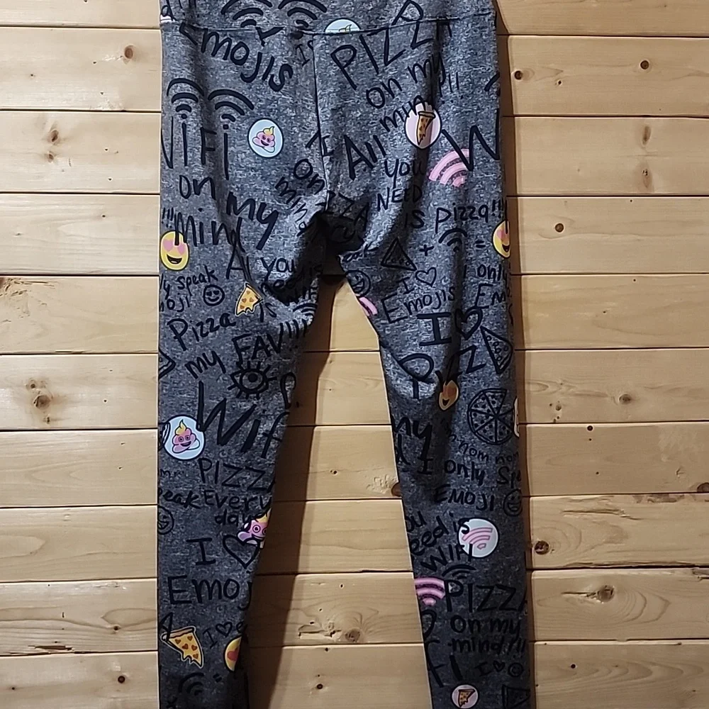Justice Girls Leghings Size 18 Emojis